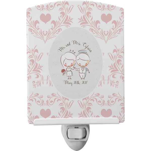Custom Wedding People Ceramic Night Light (Personalized)