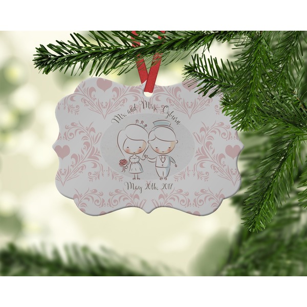 Wedding People Christmas Ornament (On Tree)