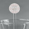 Wedding People 5.5" Round Plastic Stir Sticks - Clear (Personalized)