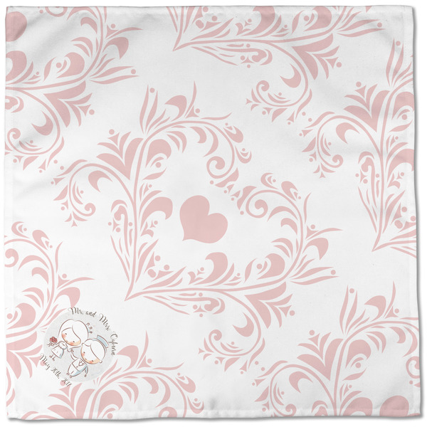 Wedding People Cloth Napkins - Personalized Dinner (Full Open)