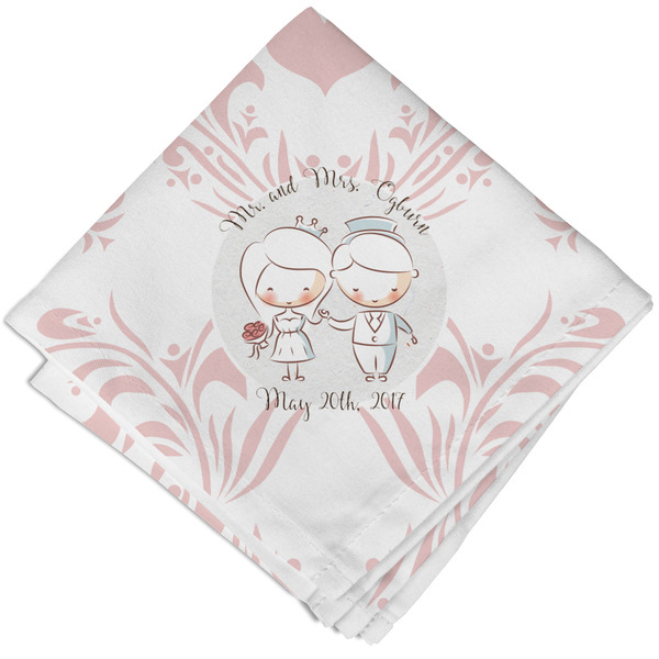 Wedding People Cloth Napkins - Personalized Lunch (Folded Four Corners)