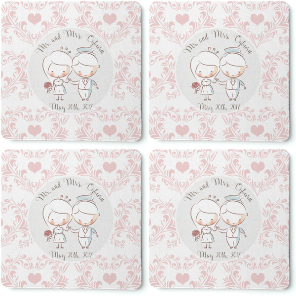 Wedding People Coaster Rubber Back - Apvl