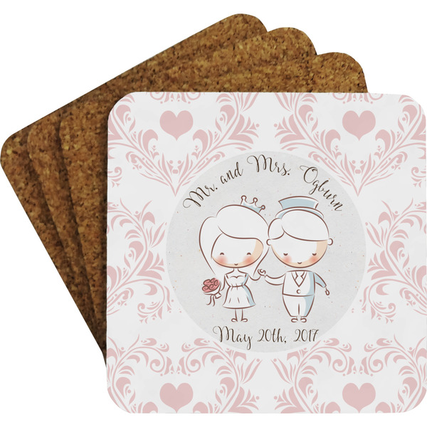 Wedding People Coaster Set (Personalized)