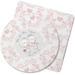 Wedding People Rubber Backed Coaster (Personalized)
