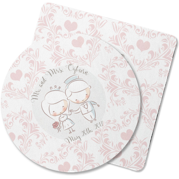 Custom Wedding People Rubber Backed Coaster (Personalized)