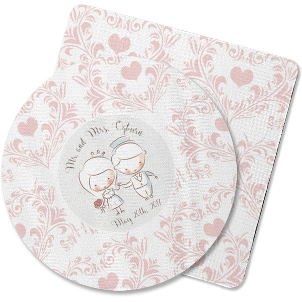 Custom Wedding People Rubber Backed Coaster (Personalized)