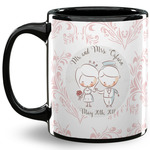 Wedding People 11 Oz Coffee Mug - Black (Personalized)