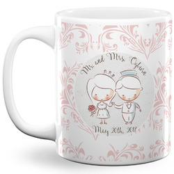Wedding People 11 Oz Coffee Mug - White (Personalized)