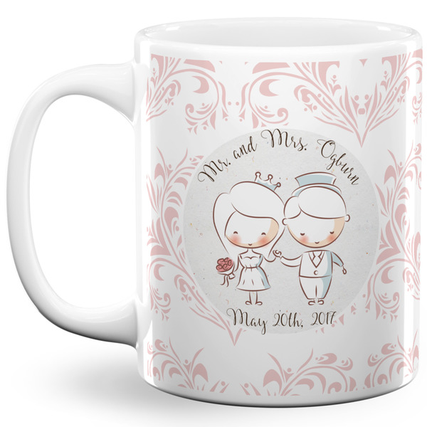 Custom Wedding People 11 Oz Coffee Mug - White (Personalized)