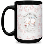 Wedding People 15 Oz Coffee Mug - Black (Personalized)