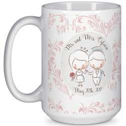 Wedding People 15 Oz Coffee Mug - White (Personalized)