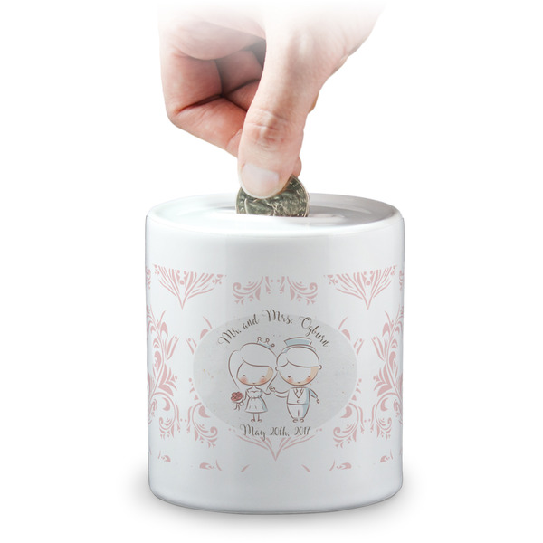 Custom Wedding People Coin Bank (Personalized)