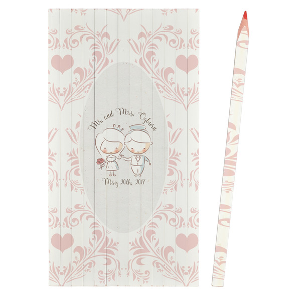 Wedding People Colored Pencils - Front View