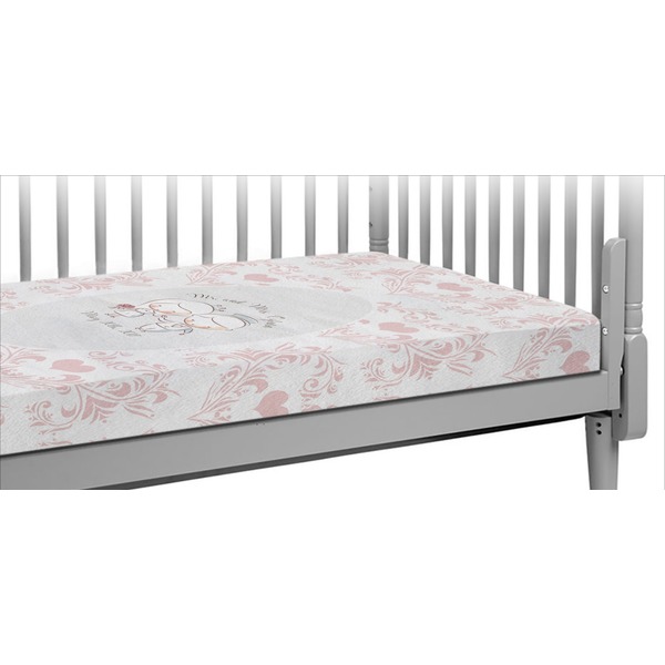 Custom Wedding People Crib Fitted Sheet (Personalized)