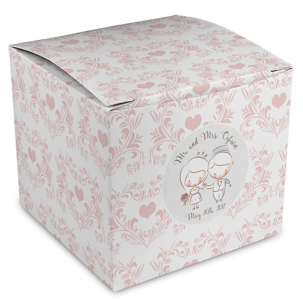 Custom Wedding People Cube Favor Gift Boxes (Personalized)