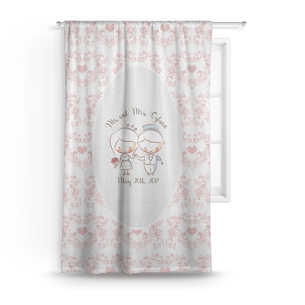 Custom Wedding People Curtain - 50"x84" Panel (Personalized)