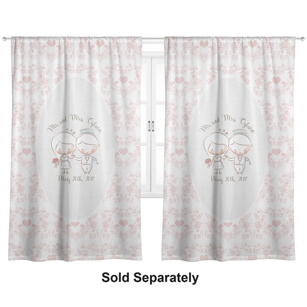 Custom Wedding People Curtain Panel - Custom Size (Personalized)