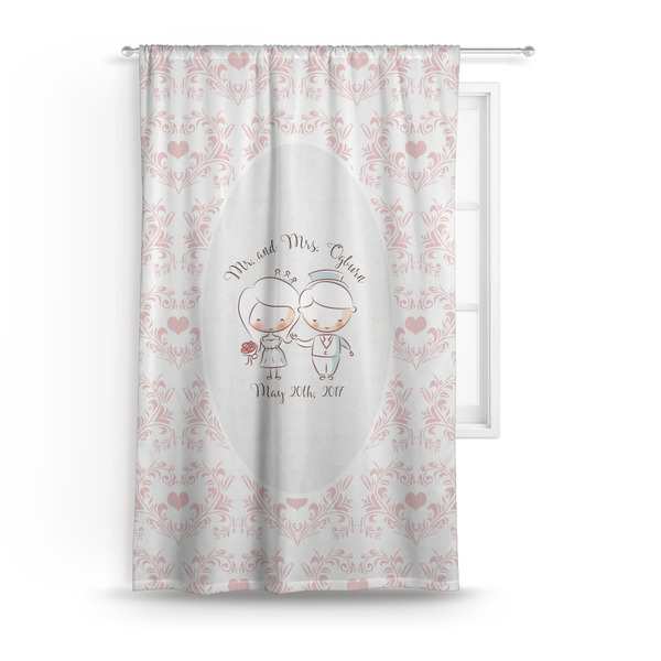 Custom Wedding People Curtain Panel - Custom Size (Personalized)