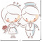 Wedding People Custom Shape Iron On Patches - L - APPROVAL