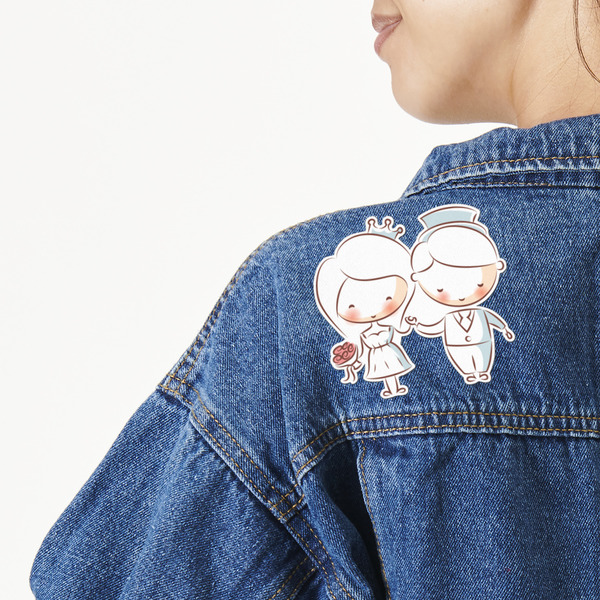 Custom Wedding People Twill Iron On Patch - Custom Shape