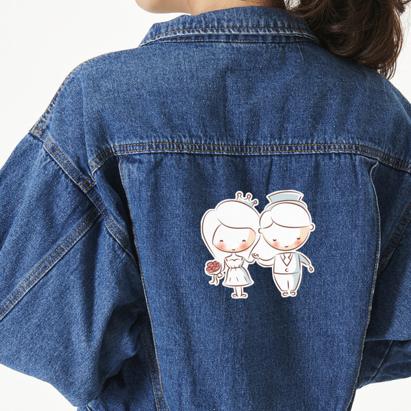 Custom Wedding People Twill Iron On Patch - Custom Shape - X-Large