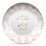 Wedding People Microwave Safe Plastic Plate - Composite Polymer (Personalized)