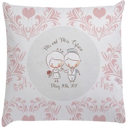 Wedding People Decorative Pillow Case (Personalized)