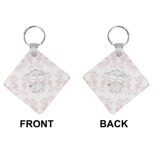 Wedding People Diamond Keychain (Front + Back)