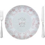 Wedding People Glass Lunch / Dinner Plate 10" (Personalized)