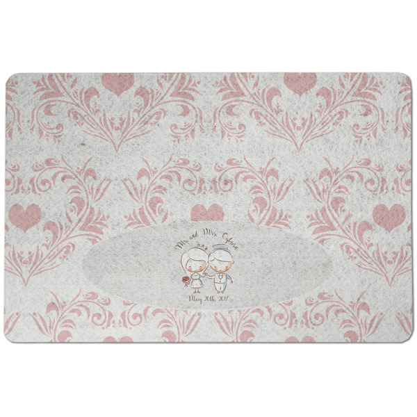 Wedding People Dog Food Mat - Small without bowls