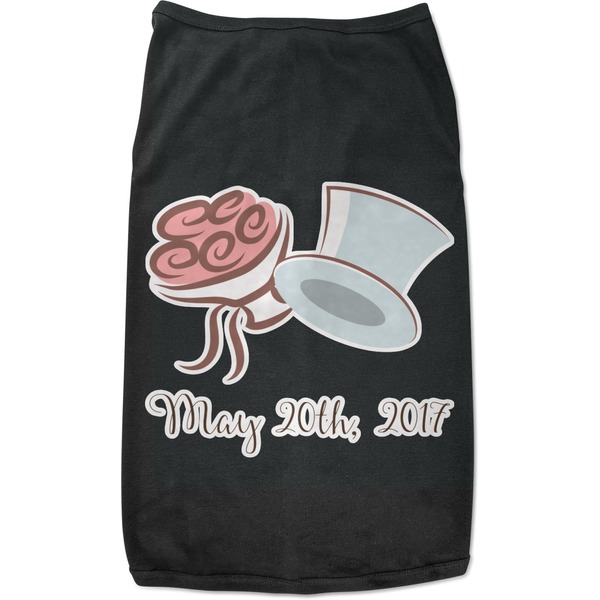 Custom Wedding People Black Pet Shirt - M (Personalized)