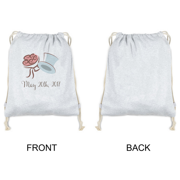 Wedding People Drawstring Backpacks - Sweatshirt Fleece - Single Sided - APPROVAL