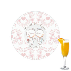 Wedding People Printed Drink Topper - 2.15" (Personalized)