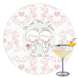 Wedding People Printed Drink Topper - 3.5" (Personalized)