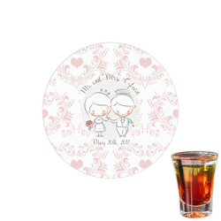 Wedding People Printed Drink Topper - 1.5" (Personalized)