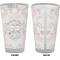 Wedding People Pint Glass - Full Color - Front & Back Views