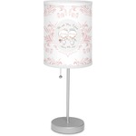 Wedding People 7" Drum Lamp with Shade Polyester (Personalized)