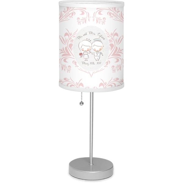 Custom Wedding People Lamp with Drum Shade (Personalized)