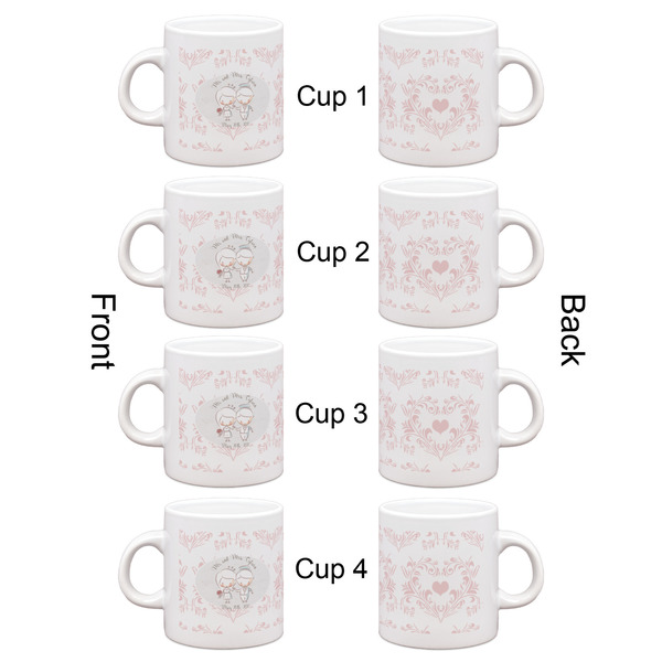 Wedding People Espresso Cup Set of 4 - Apvl