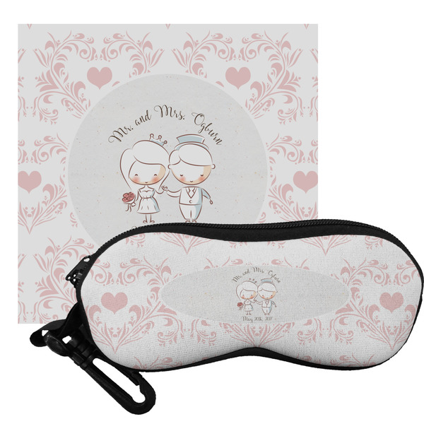 Custom Wedding People Eyeglass Case & Cloth (Personalized)