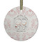 Wedding People Frosted Glass Ornament - Round