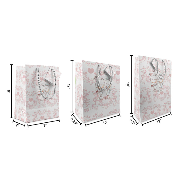 Wedding People Gift Bags - All Sizes - Dimensions