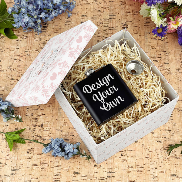 Wedding People Gift Boxes with Lid - Canvas Wrapped - Large - In Context