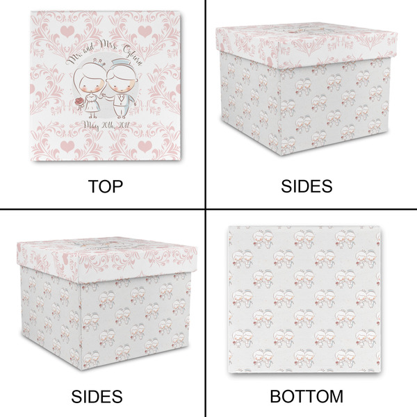 Wedding People Gift Boxes with Lid - Canvas Wrapped - Medium - Approval