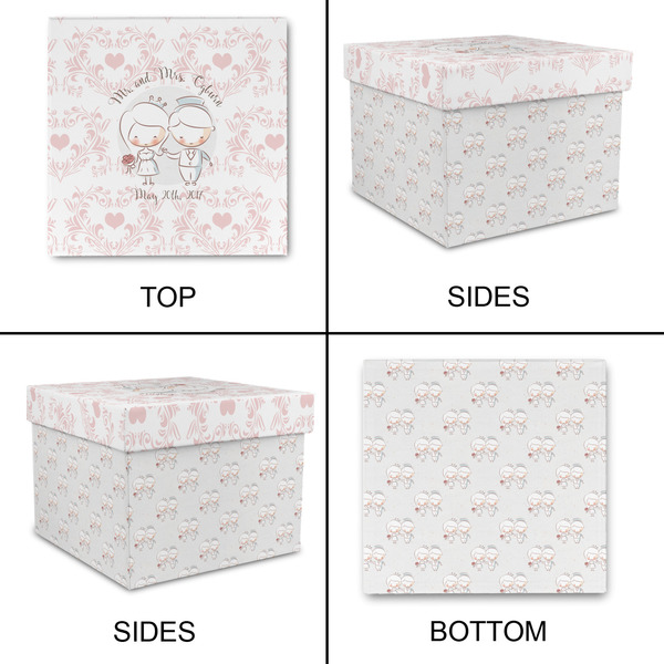 Wedding People Gift Boxes with Lid - Canvas Wrapped - X-Large - Approval