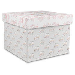 Wedding People Gift Box with Lid - Canvas Wrapped - X-Large (Personalized)
