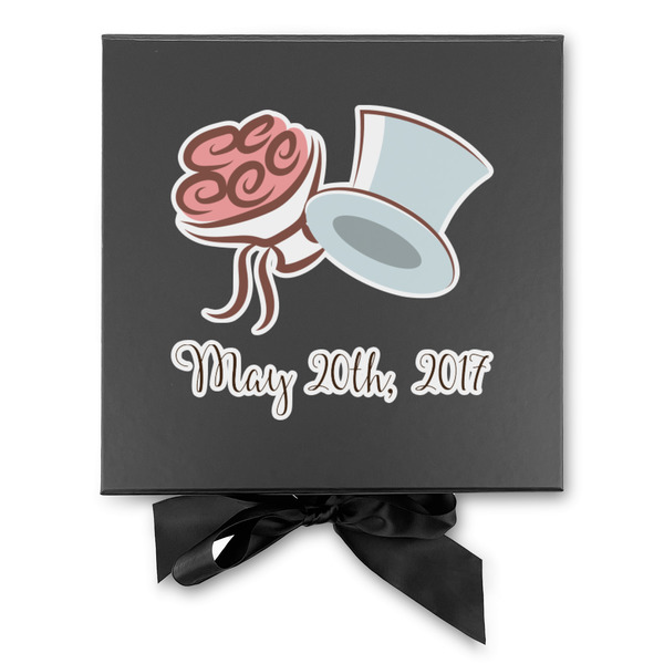 Wedding People Gift Boxes with Magnetic Lid - Black - Approval