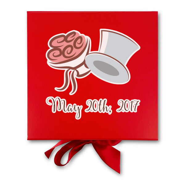 Wedding People Gift Boxes with Magnetic Lid - Red - Approval