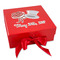 Wedding People Gift Boxes with Magnetic Lid - Red - Front