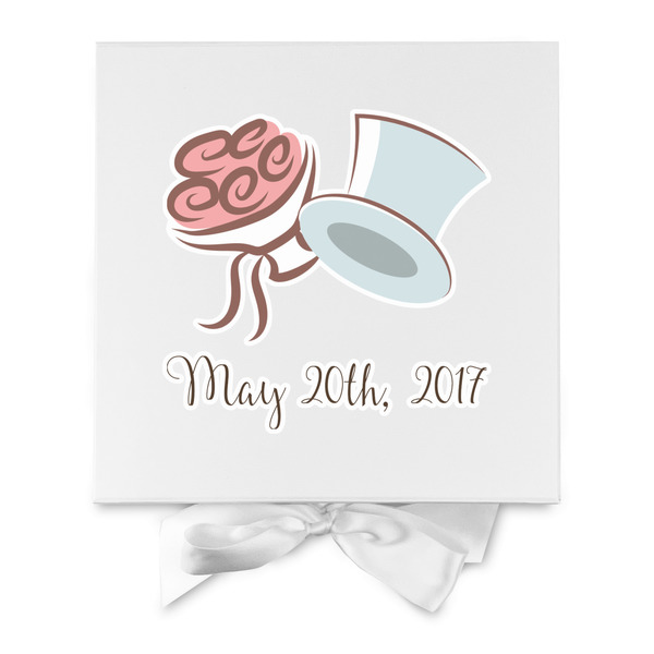 Wedding People Gift Boxes with Magnetic Lid - White - Approval